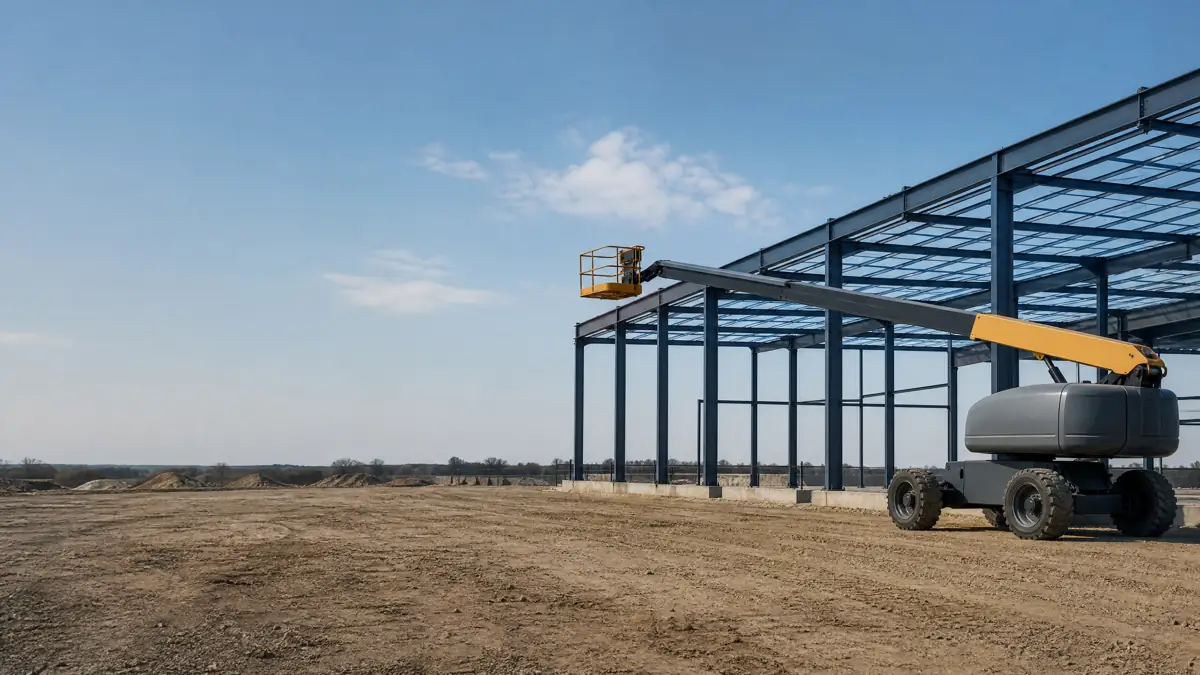 Rough Terrain Scissor Lifts jobsite access in Shreveport